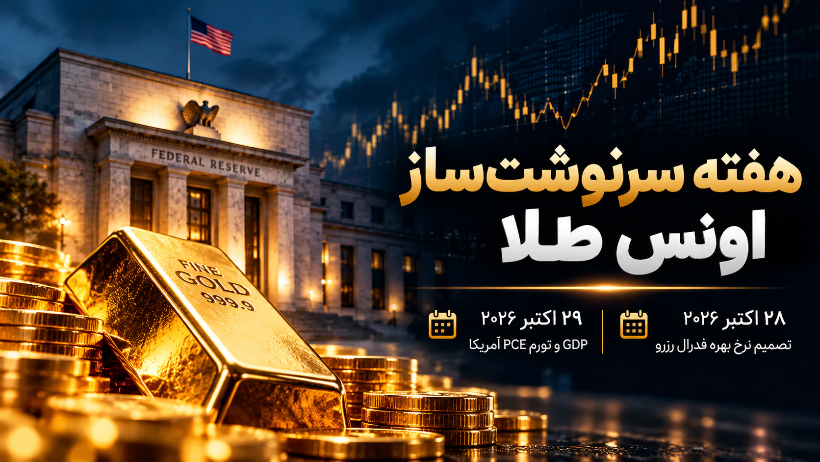 هفته سرنوشتساز اونس جهانی طلا؛ تصمیم فدرال رزرو بازار را به کدام سمت میبرد؟